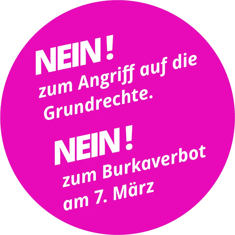 Burkaverbot Button