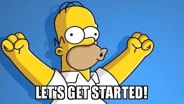 lets get started meme simpson