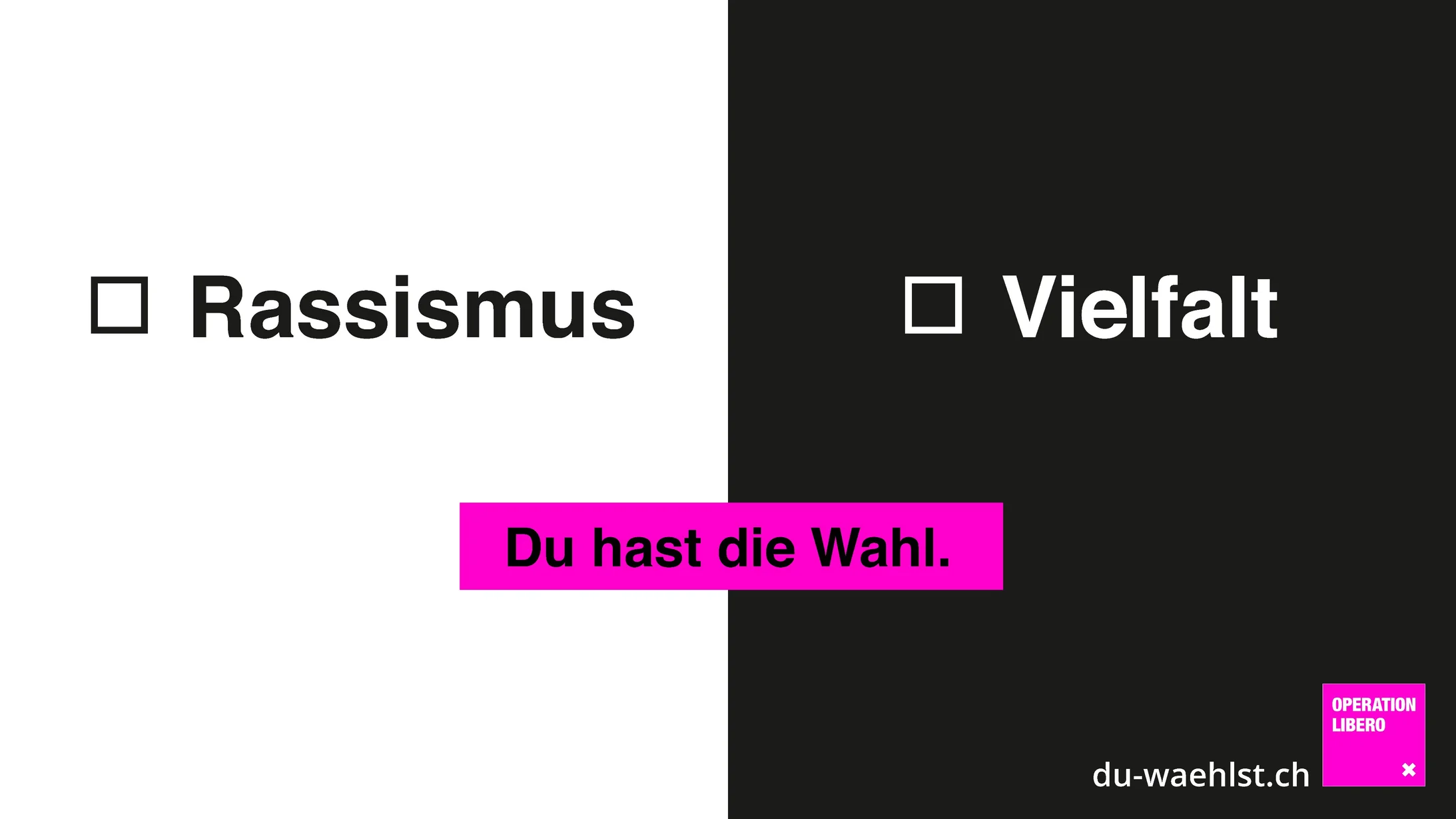 Wahlkampagne Rassismus Vielfalt