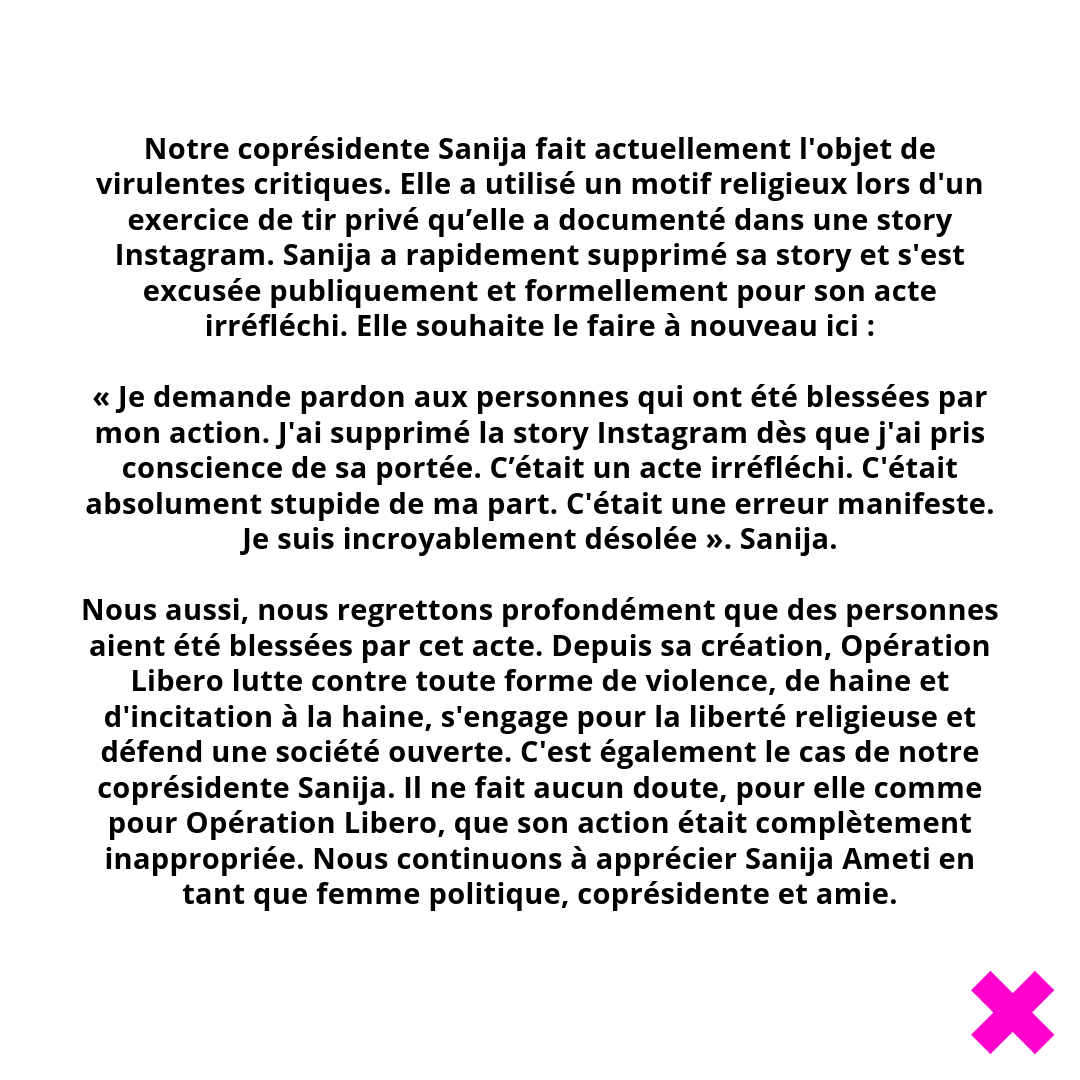 Déclaration d'Opération Libero