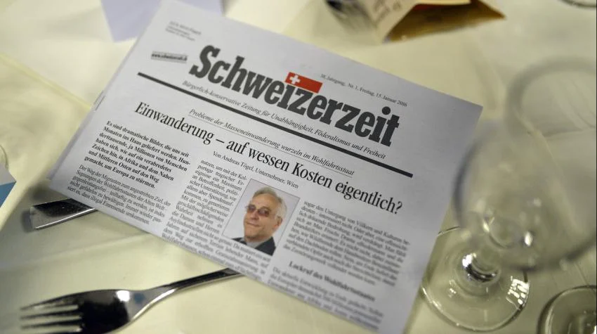 Cover der Schweizerzeit – Nein zum Verhüllungsverbot