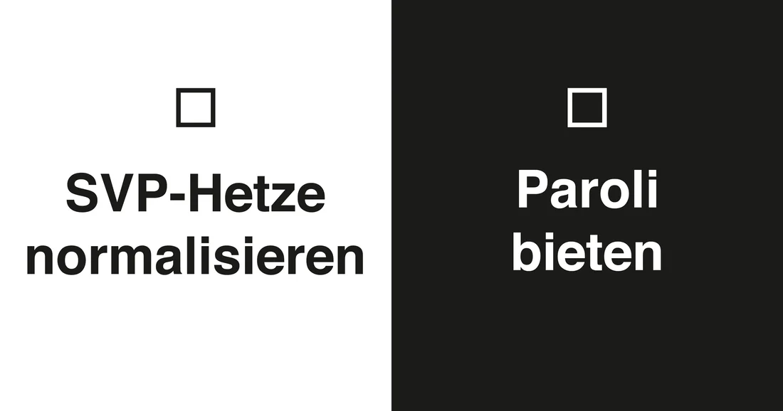 wahlplakat svp hetze paroli mitgliedschaft